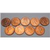 Image 4 : Canada 1 Cent 9 Pcs. All grade between MS-64R & MS-65R. Should be viewed.