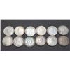 Image 2 : Canada - Lot of 12 5c Silver Coins - All Different, nice quality, VF - AU
