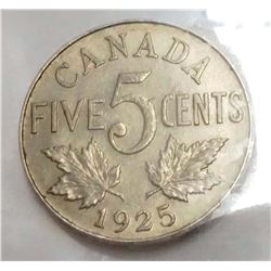 Canada - 5c 1925 Certified ICCS EF - 45