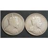 Image 2 : Canada - The Two Key Date Edw. 50c, 1904 and 1905 Nice Coins, Full Dates