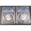 Image 1 : Canada - Lot of Two 50c Certified PCGS 1942 ND MS-63, 1943 ND MS-64+