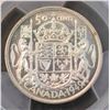 Image 1 : Canada - 50c 1949 Certified PCGS MS63 Narrow Date
