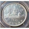 Image 1 : Canada - Silver Dollar 1945 PCGS MS62 - Pedigree : Seminary of Sherbrooke