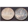 Image 2 : Canada Lot of 2 Silver Dollars 1950. 1 is Arnprior, the other SWL