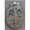 Image 2 : Germany - WWII Tank Assault Badge Zinc, without Maker's Mark F-VF Condition