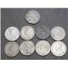 Image 2 : Lot of Nine Counterfeit 5c, Nickels - 1 - USA, 8 - Canada