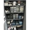 Image 2 : GREY METAL 2 DOOR CONSUMABLES CABINET WITH FIRST AID CONTENTS