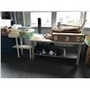 Image 1 : 2 WORK BENCHES WITH HEATERS, LIGHTS, PLASTIC CONTAINERS & FANS
