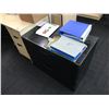 Image 2 : MAPLE L - SHAPED SINGLE PEDESTAL DESK WITH 6' BOOKCASE & 2 DRAWER LATERAL FILE CABINET