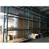 Image 1 : 6 BAYS OF BLUE 14' PALLET RACKING INCLUDING: 7 - 14" UPRIGHTS, 2 SHORT UPRIGHTS, 36 CROSSBARS & 36