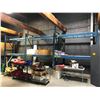 Image 1 : 3 BAYS OF BLUE 11' PALLET RACKING INCLUDING: 4 - 11" UPRIGHTS, 12 CROSSBARS & 12