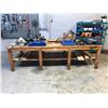 Image 1 : LARGE WOODEN SAW WORK BENCH