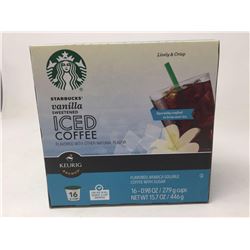 Lot of Starbucks Vanilla Sweetened Iced Coffee Keurig (16 cups)