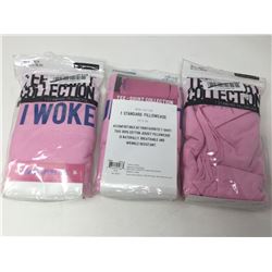 Lot of 3 Tee-Shirt Pillows- Standard (I Woke Up Like This)