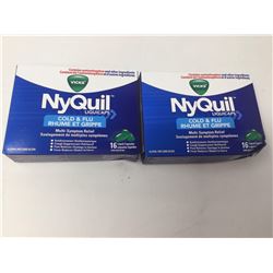 Lot of Nyquil Liquicaps Cold & Flu (2 x 16)