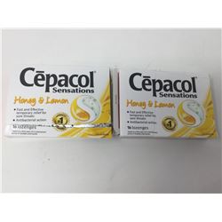 Lot of Cepacol Honey & Lemon (2 x 16 Lozenges)