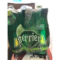 Lot of Perrier Lime Natural Carbonated Spring Water (6 x 1L)