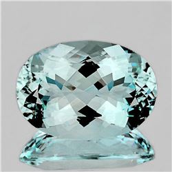 NATURAL GREENISH BLUE AQUAMARINE - FL- Certified