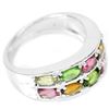 Image 3 : NATURAL MULTI COLOR TOURMALINE Ring