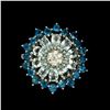 Image 1 : Natural Rare Brazil Blue Apatite & Aquamarine Ring