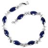 Image 1 : Natural Marquise Blue Sapphire Bracelet