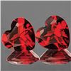 Image 1 : Natural Mozambique Garnet Heart Pair 8.00 MM - VVS