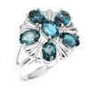 Image 2 : Natural London Blue Topaz Ring