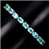 Image 1 : Natural  Neon Blue Apatite Bracelet