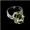 Image 3 : Natural 19x12mm Green Amethyst Ring
