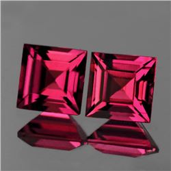 Natural Raspberry Pink Rhodolite Garnet Pair