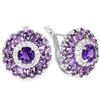 Image 1 : NATURAL AAA PURPLE AMETHYST Earrings