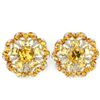 Image 1 : NATURAL ORANGISH YELLOW CITRINE Earrings