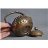 Image 9 : Old Chinese Bronze Crane Bat Peach Statue Teapot