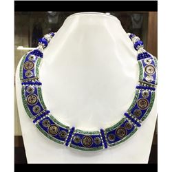 Tibet Hand Made Turquoise & Lapis Lazuli Necklace