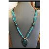 Image 1 : Tibet Hand Made Natural Turquoise & Coral Necklace