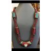Image 1 : Tibet Natural Stone Tribal Queen Royal Necklace