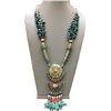 Image 1 : Tibet Hand Made Turquoise & Coral Necklace