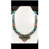 Image 1 : Tibet Hand Made Turquoise & Coral Necklace