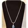 Image 1 : DAZZLING 3.5 CT SKY BLUE TOPAZ PENDANT