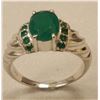 Image 1 : GORGEOUS 3.5 CT NATURAL EMERALD RING.
