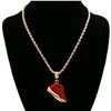 Image 1 : AWESOME 14 Kt. GOLD PLATED ROPE CHAIN PENDANT