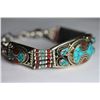 Image 1 : Tibet Hand Made Turquoise & Coral Bracelet