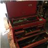 Image 1 : BEACH TOOL CHEST WITH CONTENTS INCLUDING SOCKETS, SCREWDRIVERS, WRENCHES AND ASSORTED HAND TOOLS