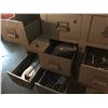 Image 2 : CONTENTS OF AREA/BENCHES INCLUDING ENGINE PARTS, TOOLS AND MORE