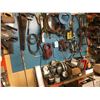 Image 1 : CONTENTS OF BACK WALL INCLUDING AIR LINE, TOOLS, PARTS AND MORE