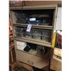 Image 1 : END STORAGE CABINET AND CONTENTS INCLUDING NEW BOAT CONTROL LINE AND ASSORTED PARTS