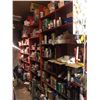 Image 1 : CONTENTS OF RIGHT ORANGE SHELVING INCLUDING FLUIDS, OILS, PARTS AND MORE