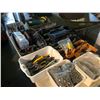 Image 1 : REMAINING CONTENT OF TABLE INCLUDING STAINLESS STEEL NUTS AND BOLTS, HAND TOOLS AND MORE