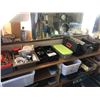 Image 1 : CONTENTS OF TOP OF BENCH INCLUDING TOOLS, BOXES, SOCKETS AND MORE