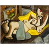 Image 1 : Pablo Picasso Spanish Cubist Oil Canvas Portrait